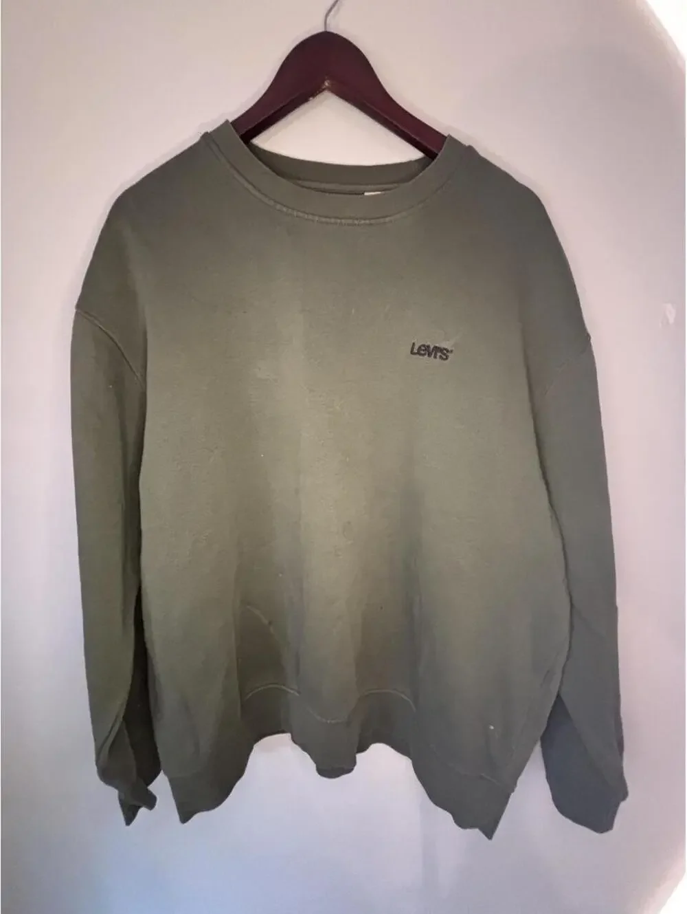 Levi's Men's Green and Khaki Sweatshirt